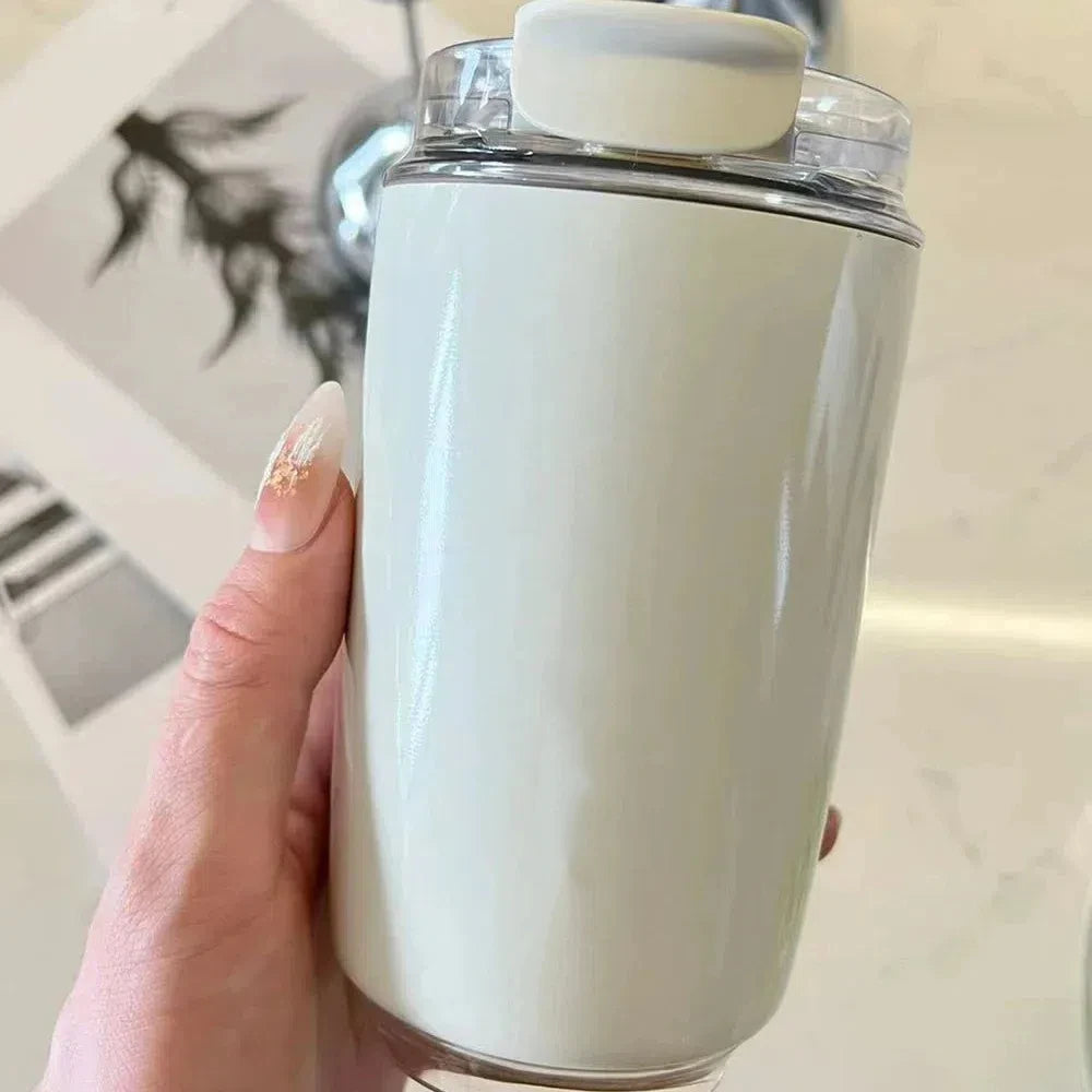 D13 Tumbler Thermos Mug - Milky White
