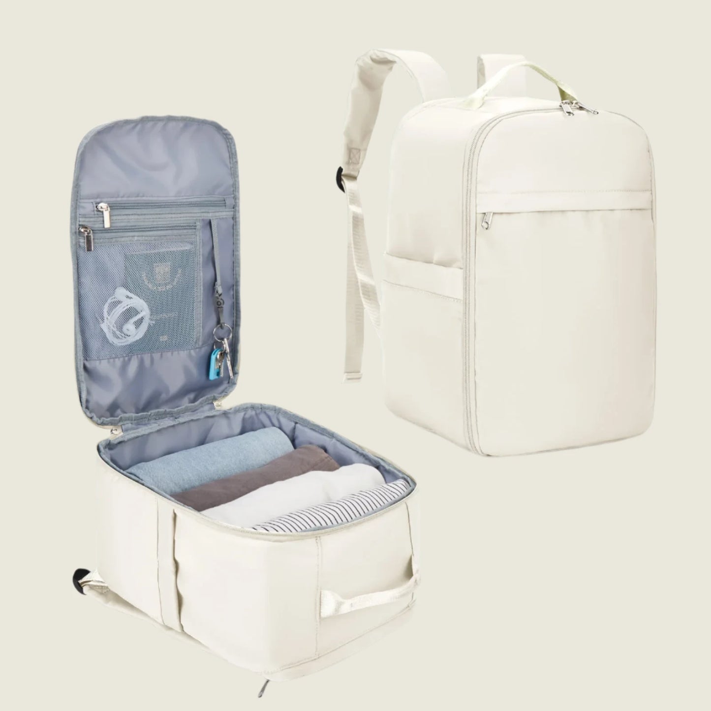 Ryanair 40x20x25 Cabin Bag - Fewchor Hand Luggage Travel Backpack, Laptop Backpack for Women and Men
