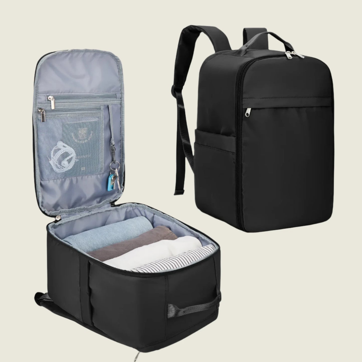 Ryanair 40x20x25 Cabin Bag - Fewchor Hand Luggage Travel Backpack, Laptop Backpack for Women and Men
