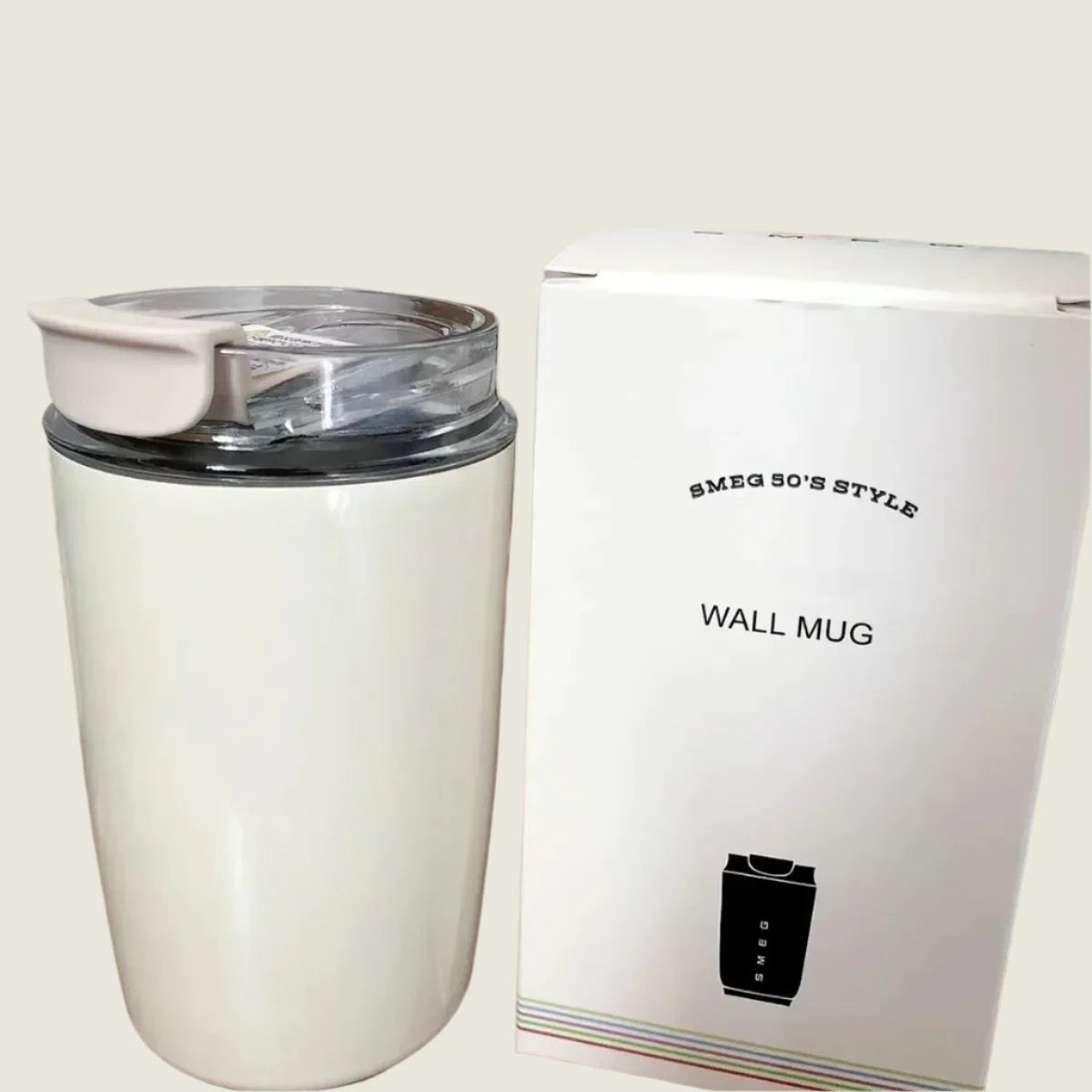 D13 Tumbler Thermos Mug - Milky White
